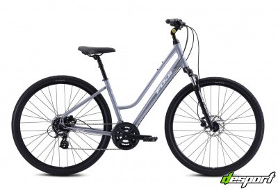 Велосипед Fuji 2021  COMFORT LADY мод. CROSSTOWN 1.3 LS USA A2-SL р. 15 цвет серебряный металлик