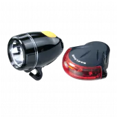 TOPEAK HighLite Combo II комплект фонарей (WhiteLite II + RedLite II), чёрный