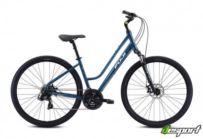 Велосипед Fuji 2023  COMFORT LADY мод. CROSSTOWN 1.5 LS A2-SL р. 15 цвет бирюзовый металлик