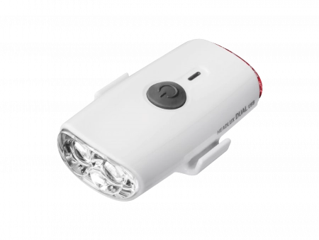 TOPEAK HEADLUX DUAL USB RECHARGEABLE HELMET LIGHT FRONT:140 LMS/REAR:10 LMS, WHITE фонарь габаритный