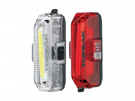 TOPEAK Aero USB 1W Combo, WhiteLite & RedLite kit, w/super bright COD LED  комплект фонарей