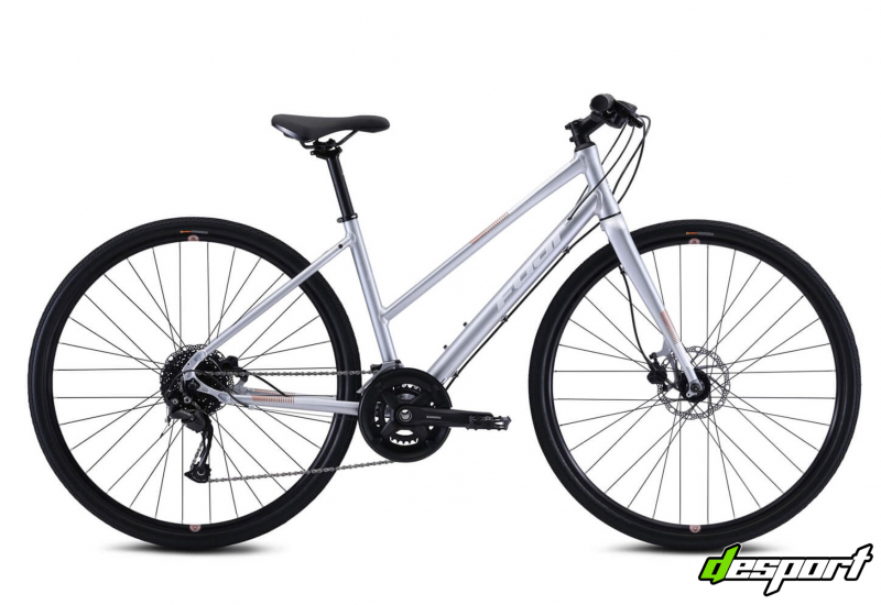 Велосипед Fuji 2021  FITNESS LADY мод. ABSOLUTE 1.7 ST USA A2-SL р. 17 цвет серебряный металлик